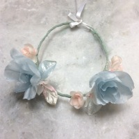 NUAGE wreath silk et satin