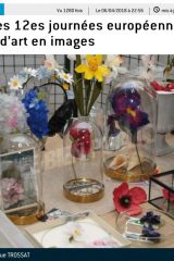 Journées Européennes des Métiers d'Art 2018Fleurs AM*F en soie et papier